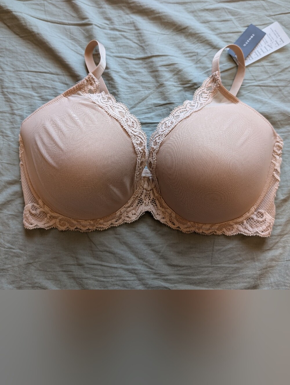 NWT Natori Feathers Wired Full Cup Bra 36G Cafe